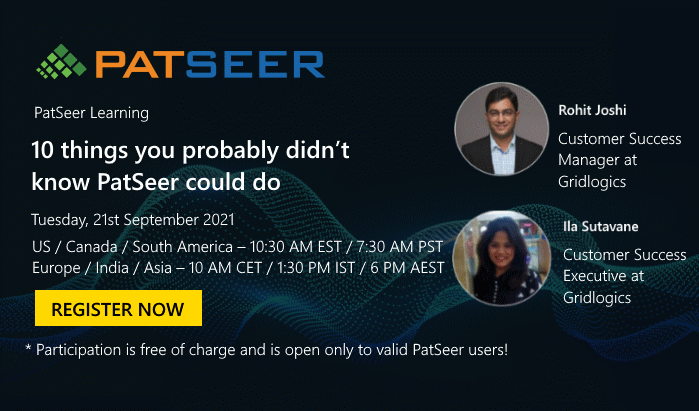 webinar on 10 things you probably didn’t know PatSeer could do