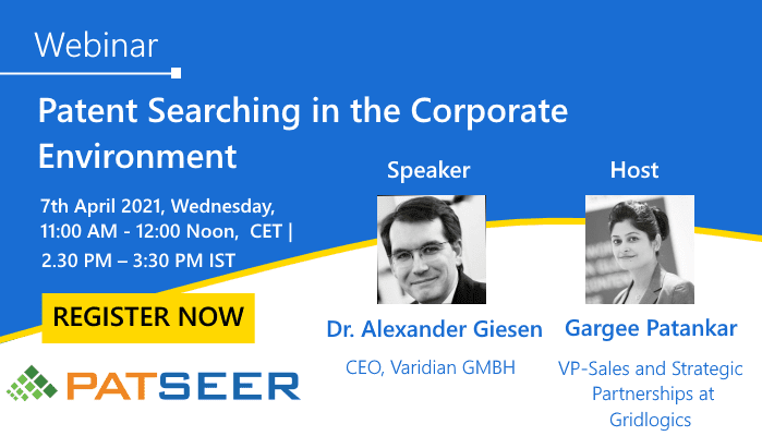 Webinar on Patent Searching in the Corporate Environment