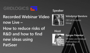 Recorded Webinar Video now Live – How to reduce risks of R&D and how to find new ideas using PatSeer